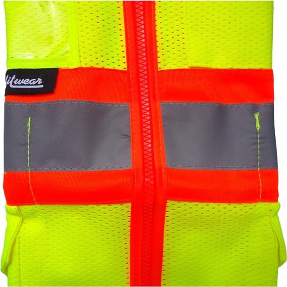 COMFITWEAR High Visibility Safety Vests for Construction,Work School(6,X-LARGE) - Picture 4 of 5